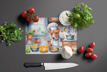 Load image into Gallery viewer, Basenji The Chef Glass Cutting Boards – Durable, Decorative Kitchen Art