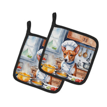 Load image into Gallery viewer, Basenji The Chef Pot Holders - Set of 2 Decorative Kitchen Helpers | Made in the USA