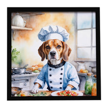 Load image into Gallery viewer, Beagle The Chef Framed Metal Print