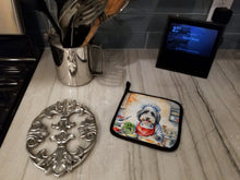 Load image into Gallery viewer, Bearded Collie The Chef Pot Holders - Set of 2 Decorative Kitchen Helpers | Made in the USA