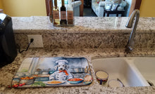 Load image into Gallery viewer, Bedlington Terrier The Chef Dish Drying Mat