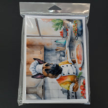 Load image into Gallery viewer, Belgian Malinois The Chef Greeting Cards - Blank Note Cards – 8-Pack of Artist-Designed Cards with Envelopes