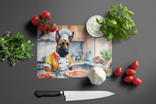 Load image into Gallery viewer, Belgian Malinois The Chef Glass Cutting Boards – Durable, Decorative Kitchen Art