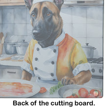 Load image into Gallery viewer, Belgian Malinois The Chef Glass Cutting Boards – Durable, Decorative Kitchen Art