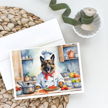Load image into Gallery viewer, Belgian Tervuren The Chef Greeting Cards - Blank Note Cards – 8-Pack of Artist-Designed Cards with Envelopes