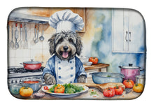 Load image into Gallery viewer, Bergamasco Sheepdog The Chef Dish Drying Mat