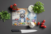 Load image into Gallery viewer, Bergamasco Sheepdog The Chef Glass Cutting Boards – Durable, Decorative Kitchen Art
