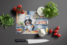 Load image into Gallery viewer, Bernese Mountain Dog The Chef Glass Cutting Boards – Durable, Decorative Kitchen Art