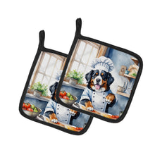 Load image into Gallery viewer, Bernese Mountain Dog The Chef Pot Holders - Set of 2 Decorative Kitchen Helpers | Made in the USA
