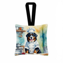 Load image into Gallery viewer, Bernese Mountain Dog The Chef Hanging Square Fabric Ornament 3.5 × 3.5