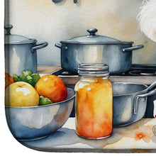 Load image into Gallery viewer, Bichon Frise The Chef Dish Drying Mat