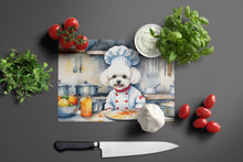 Load image into Gallery viewer, Bichon Frise The Chef Glass Cutting Boards – Durable, Decorative Kitchen Art
