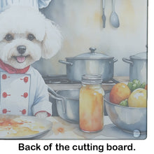 Load image into Gallery viewer, Bichon Frise The Chef Glass Cutting Boards – Durable, Decorative Kitchen Art