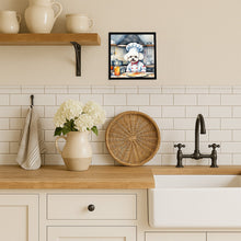 Load image into Gallery viewer, Bichon Frise The Chef Framed Metal Print