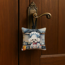 Load image into Gallery viewer, Bichon Frise The Chef Hanging Square Fabric Ornament 3.5 × 3.5
