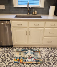 Load image into Gallery viewer, Bichon Frise The Chef Memory Foam Kitchen Mat