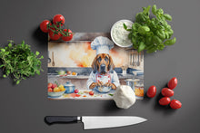 Load image into Gallery viewer, Bloodhound The Chef Glass Cutting Boards – Durable, Decorative Kitchen Art