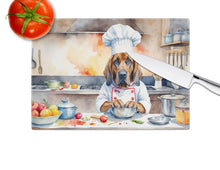 Load image into Gallery viewer, Bloodhound The Chef Glass Cutting Boards – Durable, Decorative Kitchen Art