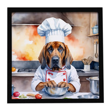 Load image into Gallery viewer, Bloodhound The Chef Framed Metal Print