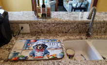 Load image into Gallery viewer, Bluetick Coonhound The Chef Dish Drying Mat