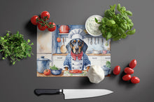 Load image into Gallery viewer, Bluetick Coonhound The Chef Glass Cutting Boards – Durable, Decorative Kitchen Art