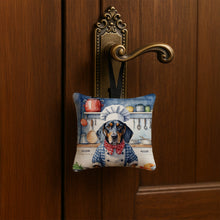 Load image into Gallery viewer, Bluetick Coonhound The Chef Hanging Square Fabric Ornament 3.5 × 3.5