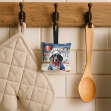 Load image into Gallery viewer, Bluetick Coonhound The Chef Hanging Square Fabric Ornament 3.5 × 3.5