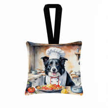 Load image into Gallery viewer, Border Collie The Chef Hanging Square Fabric Ornament 3.5 × 3.5