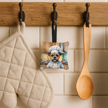 Load image into Gallery viewer, Border Terrier The Chef Hanging Square Fabric Ornament 3.5 × 3.5