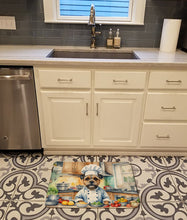 Load image into Gallery viewer, Border Terrier The Chef Memory Foam Kitchen Mat