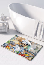 Load image into Gallery viewer, Border Terrier The Chef Memory Foam Kitchen Mat