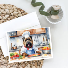 Load image into Gallery viewer, Bouvier des Flandres The Chef Greeting Cards - Blank Note Cards – 8-Pack of Artist-Designed Cards with Envelopes