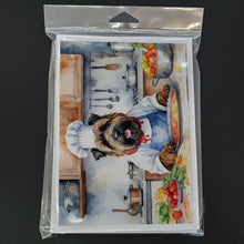 Load image into Gallery viewer, Bouvier des Flandres The Chef Greeting Cards - Blank Note Cards – 8-Pack of Artist-Designed Cards with Envelopes
