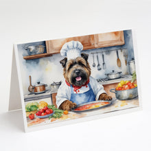 Load image into Gallery viewer, Bouvier des Flandres The Chef Greeting Cards - Blank Note Cards – 8-Pack of Artist-Designed Cards with Envelopes