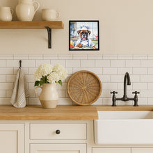 Load image into Gallery viewer, Boxer The Chef Framed Metal Print