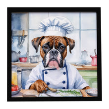 Load image into Gallery viewer, Boxer The Chef Framed Metal Print