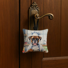 Load image into Gallery viewer, Boxer The Chef Hanging Square Fabric Ornament 3.5 × 3.5