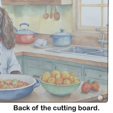 Load image into Gallery viewer, Boykin Spaniel The Chef Glass Cutting Boards – Durable, Decorative Kitchen Art