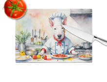Load image into Gallery viewer, Bull Terrier The Chef Glass Cutting Boards – Durable, Decorative Kitchen Art