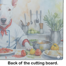 Load image into Gallery viewer, Bull Terrier The Chef Glass Cutting Boards – Durable, Decorative Kitchen Art