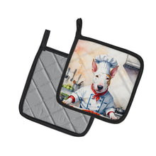 Load image into Gallery viewer, Bull Terrier The Chef Pot Holders - Set of 2 Decorative Kitchen Helpers | Made in the USA