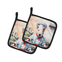 Load image into Gallery viewer, Bull Terrier The Chef Pot Holders - Set of 2 Decorative Kitchen Helpers | Made in the USA