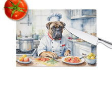 Load image into Gallery viewer, Bullmastiff The Chef Glass Cutting Boards – Durable, Decorative Kitchen Art