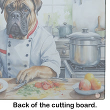 Load image into Gallery viewer, Bullmastiff The Chef Glass Cutting Boards – Durable, Decorative Kitchen Art