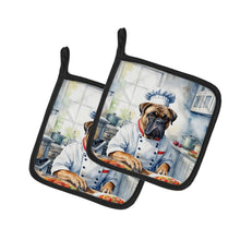 Load image into Gallery viewer, Bullmastiff The Chef Pot Holders - Set of 2 Decorative Kitchen Helpers | Made in the USA