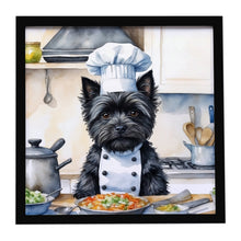 Load image into Gallery viewer, Cairn Terrier The Chef Framed Metal Print