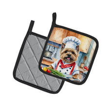 Load image into Gallery viewer, Cairn Terrier The Chef Pot Holders - Set of 2 Decorative Kitchen Helpers | Made in the USA