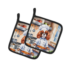 Load image into Gallery viewer, Cavalier Spaniel The Chef Pot Holders - Set of 2 Decorative Kitchen Helpers | Made in the USA
