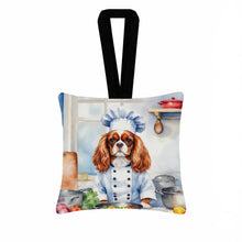 Load image into Gallery viewer, Cavalier Spaniel The Chef Hanging Square Fabric Ornament 3.5 × 3.5