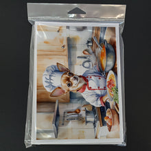 Load image into Gallery viewer, Chihuahua The Chef Greeting Cards - Blank Note Cards – 8-Pack of Artist-Designed Cards with Envelopes